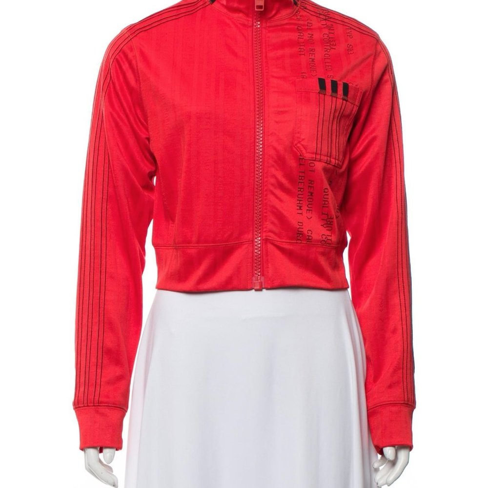 ** HOST PICK ** ALEXANDER WANG Cropped Zip-Up Red Jacket